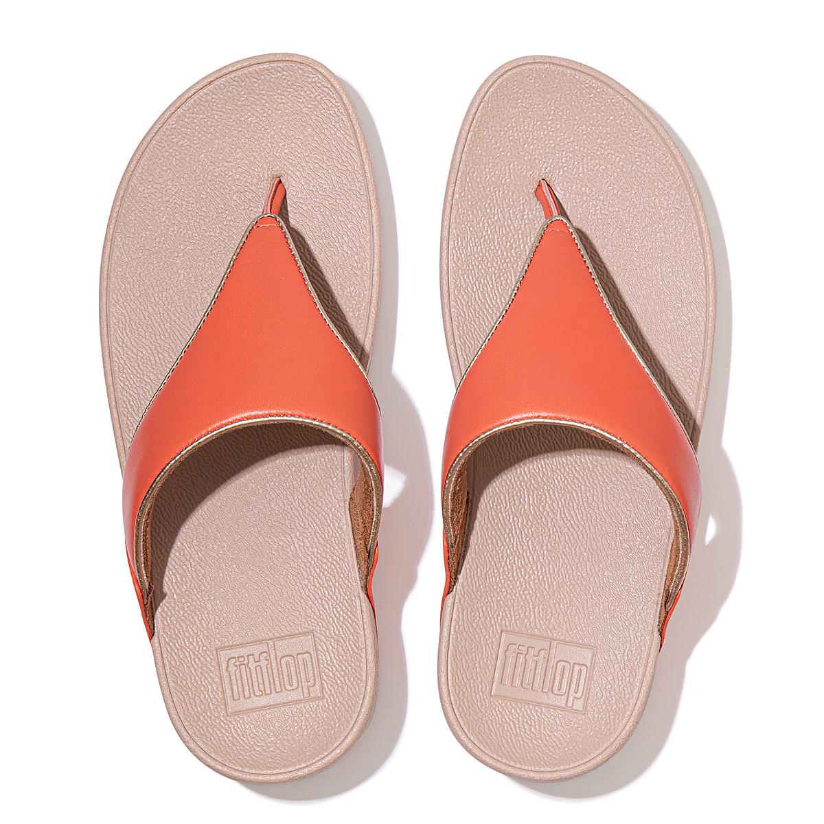 Fitflop LULU Pop Binding Leather Sandals Naisten Sandaalit Koralli Pinkki | QLJ-356870