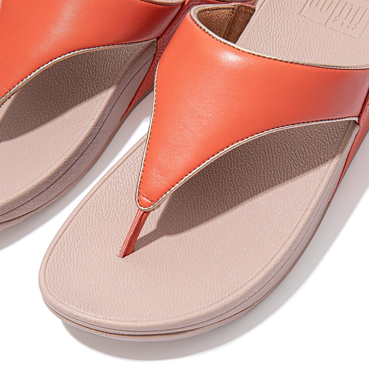 Fitflop LULU Pop Binding Leather Sandals Naisten Sandaalit Koralli Pinkki | QLJ-356870