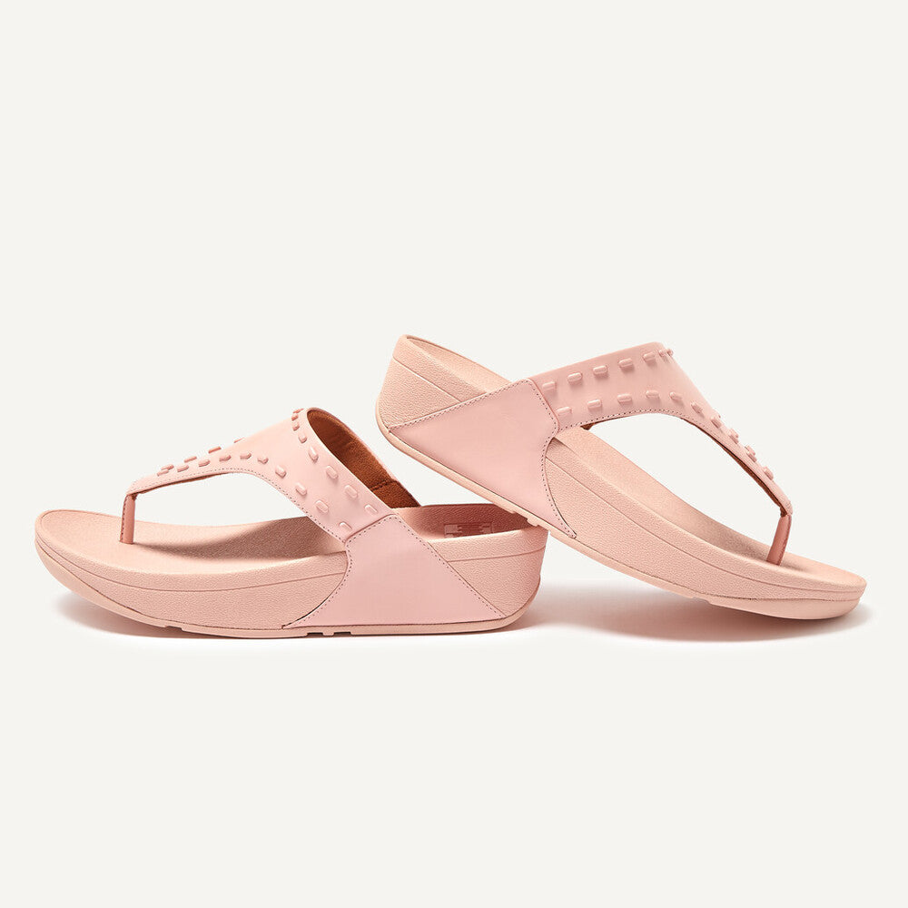 Fitflop LULU Stud Leather Toe-Post Naisten Sandaalit Pinkki | UPY-014873