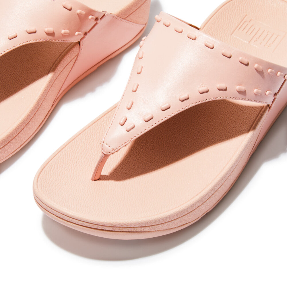 Fitflop LULU Stud Leather Toe-Post Naisten Sandaalit Pinkki | UPY-014873