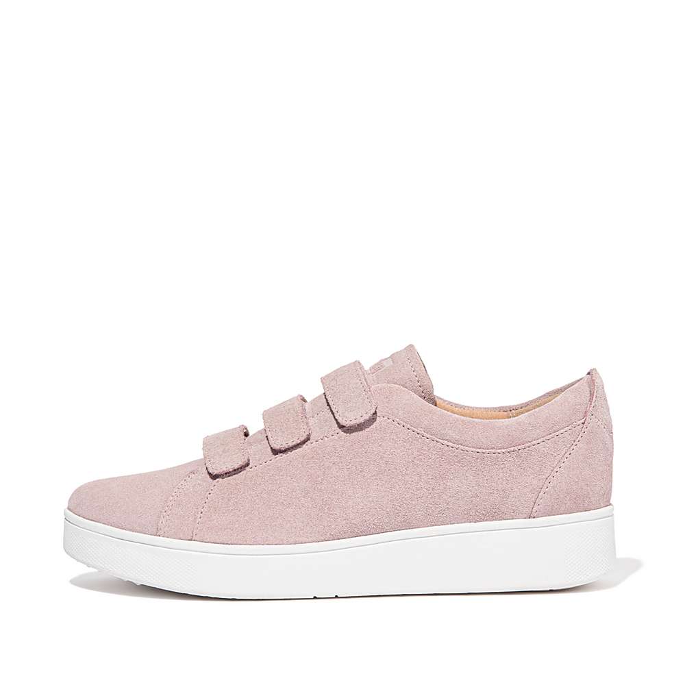 Fitflop RALLY Strap Suede Naisten Tennarit Pinkki | KAT-824309