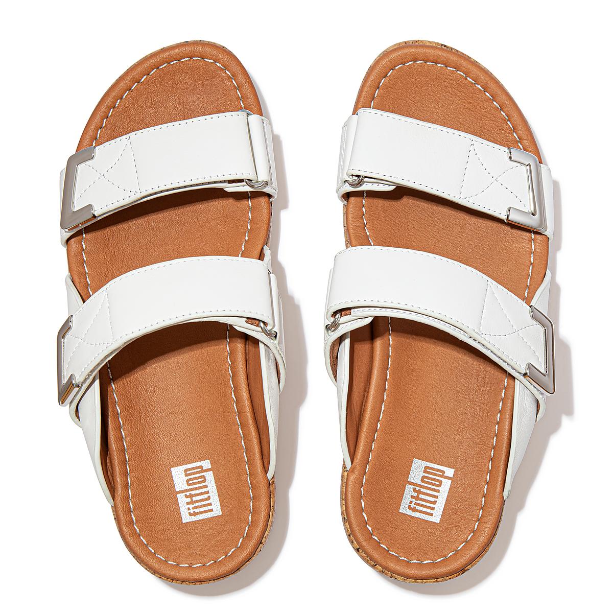 Fitflop REMI Adjustable Slides Naisten Sandaalit Valkoinen | GVL-586217