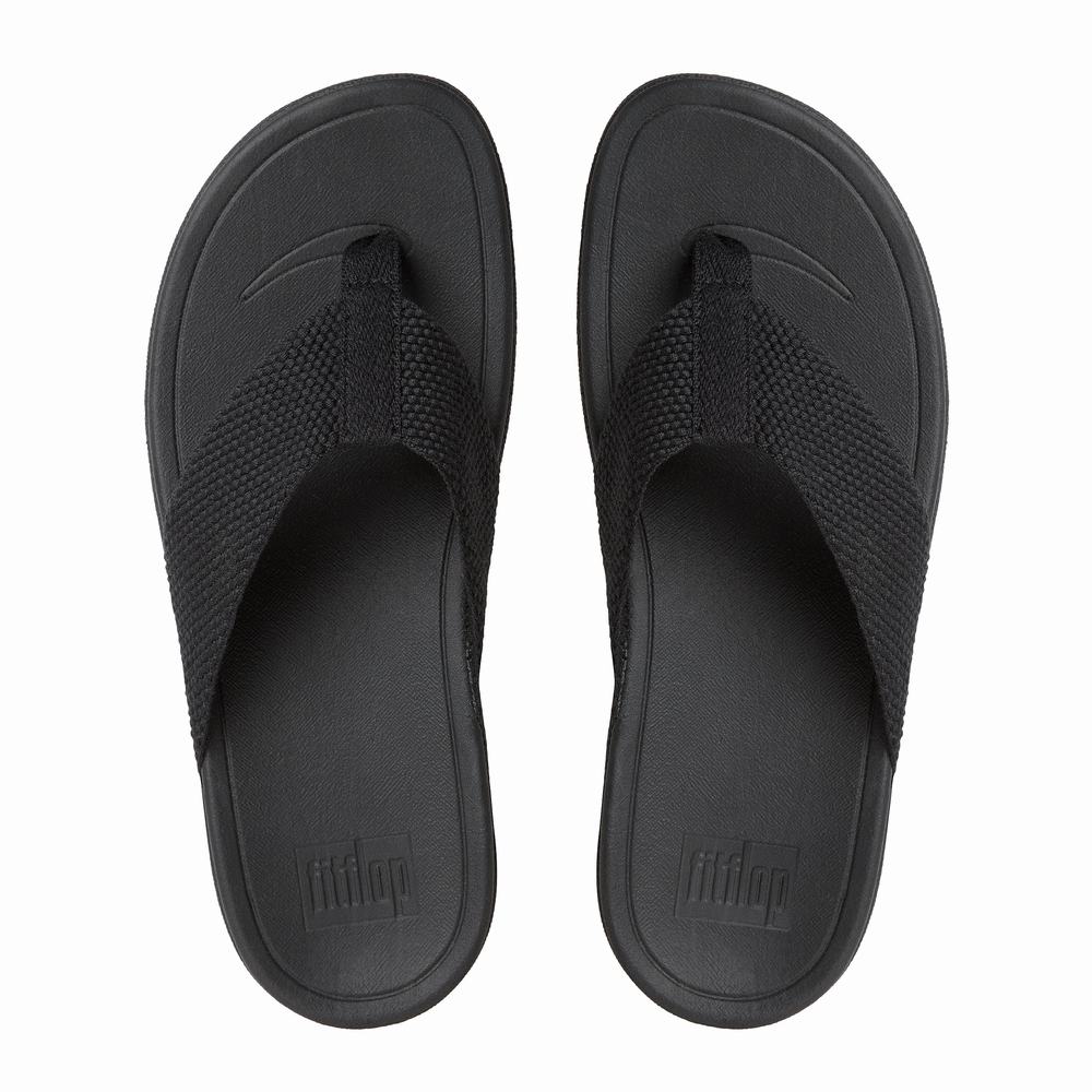 Fitflop SURFA Toe-Post Naisten Sandaalit Mustat | GUD-568243