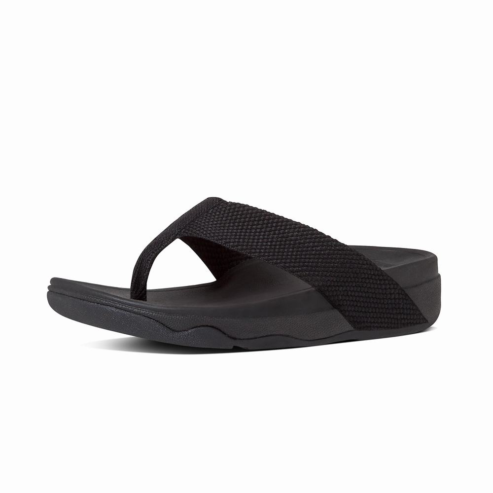 Fitflop SURFA Toe-Post Naisten Sandaalit Mustat | GUD-568243