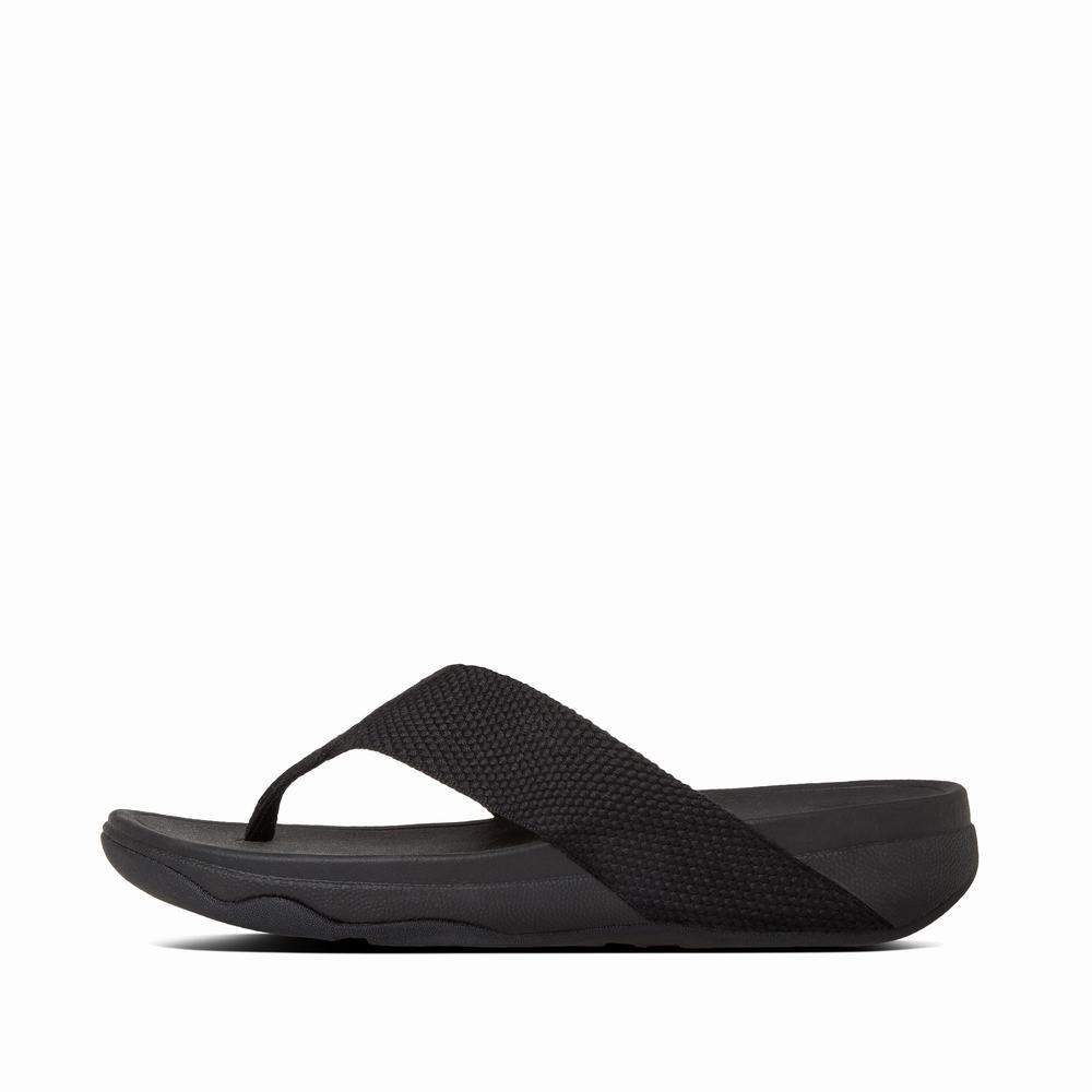 Fitflop SURFA Toe-Post Naisten Sandaalit Mustat | GUD-568243