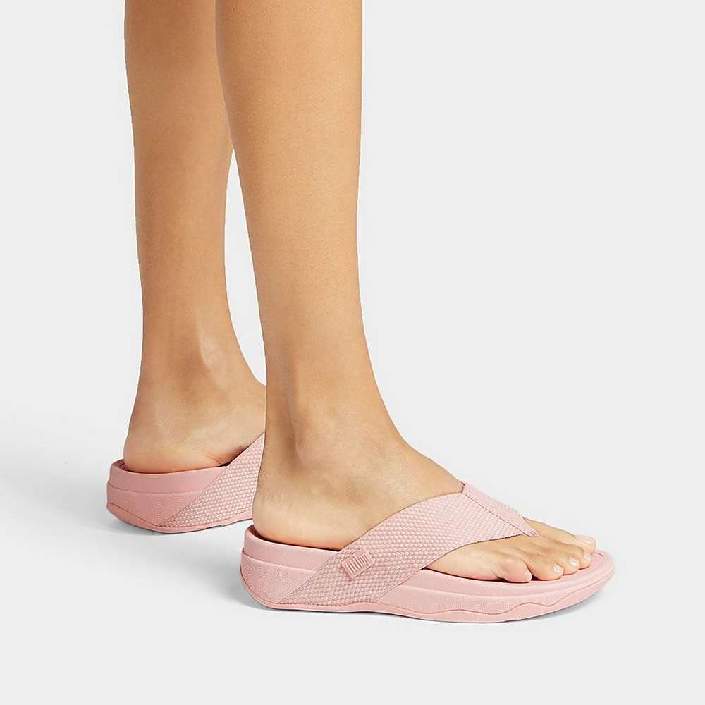 Fitflop SURFA Webbing Toe-Post Naisten Sandaalit Pinkki | QYO-628740