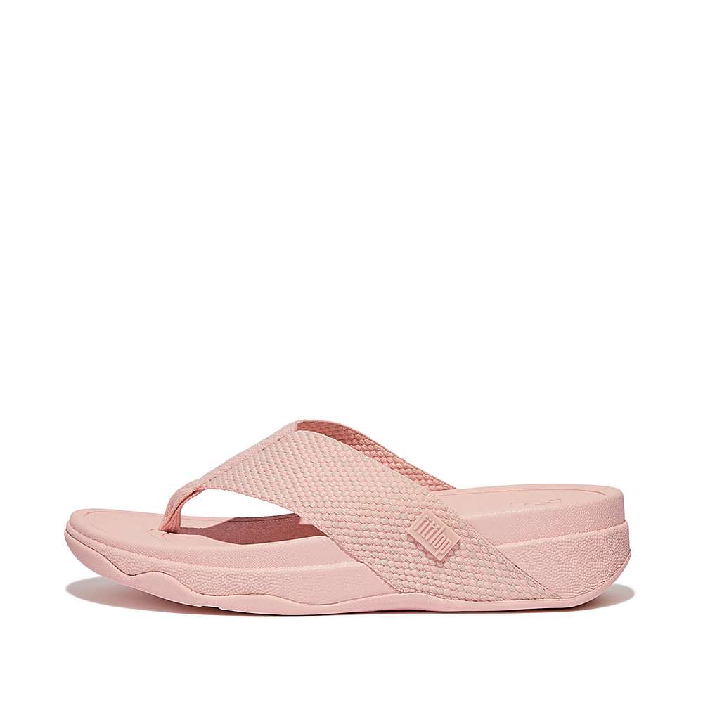 Fitflop SURFA Webbing Toe-Post Naisten Sandaalit Pinkki | QYO-628740