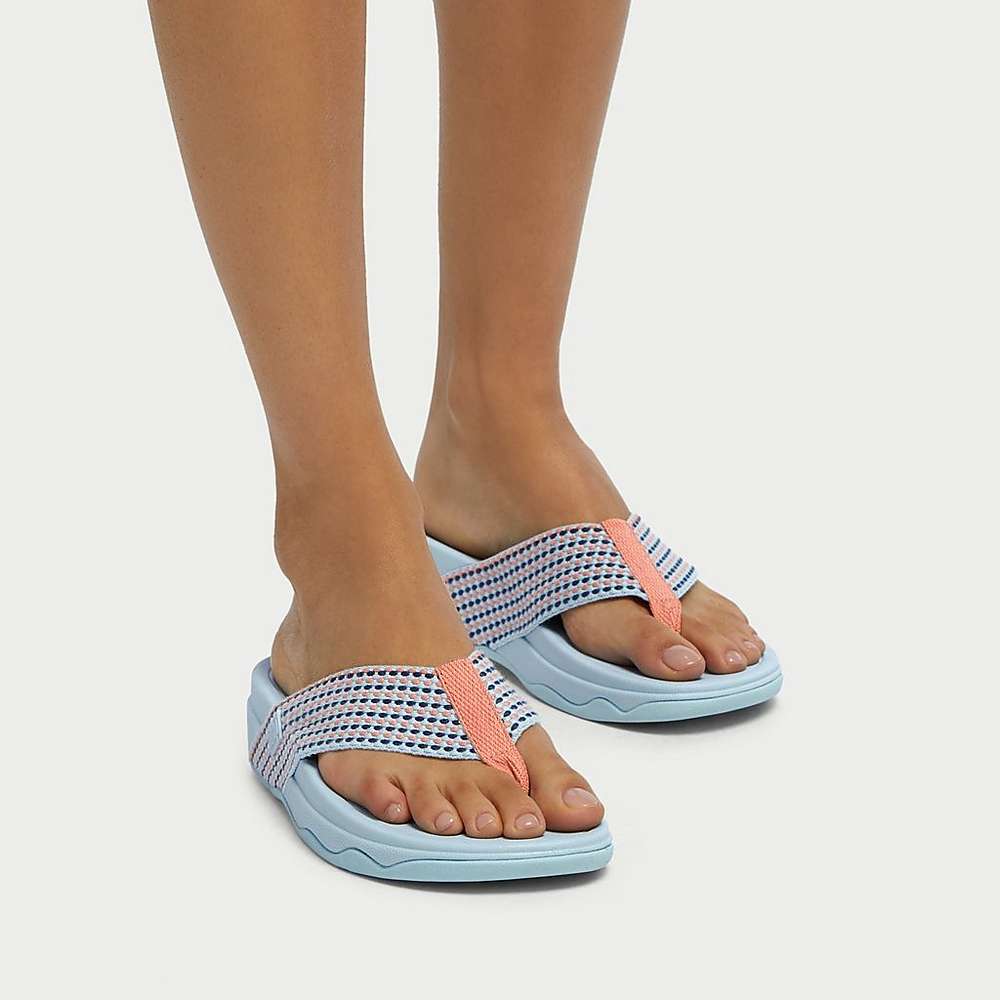 Fitflop SURFA Webbing Toe-Post Naisten Sandaalit Sininen | ZLT-189467