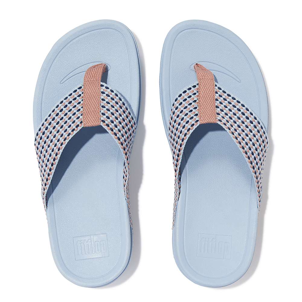 Fitflop SURFA Webbing Toe-Post Naisten Sandaalit Sininen | ZLT-189467