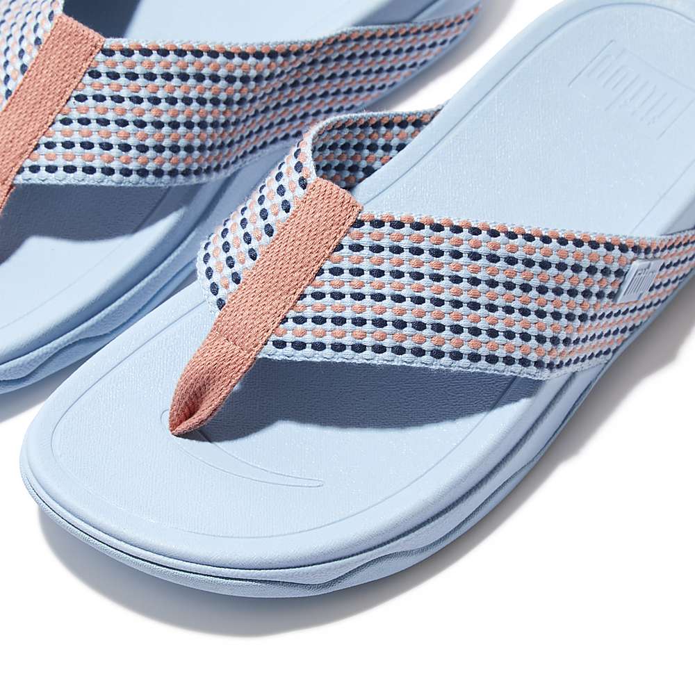 Fitflop SURFA Webbing Toe-Post Naisten Sandaalit Sininen | ZLT-189467