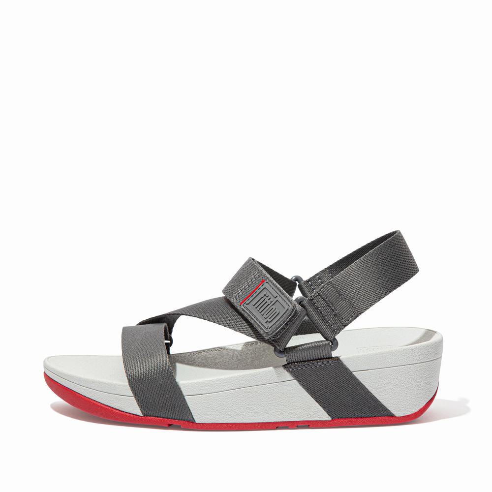 Fitflop SURFA Woven-Logo Z-Strap Naisten Sandaalit Harmaat | CZM-234791