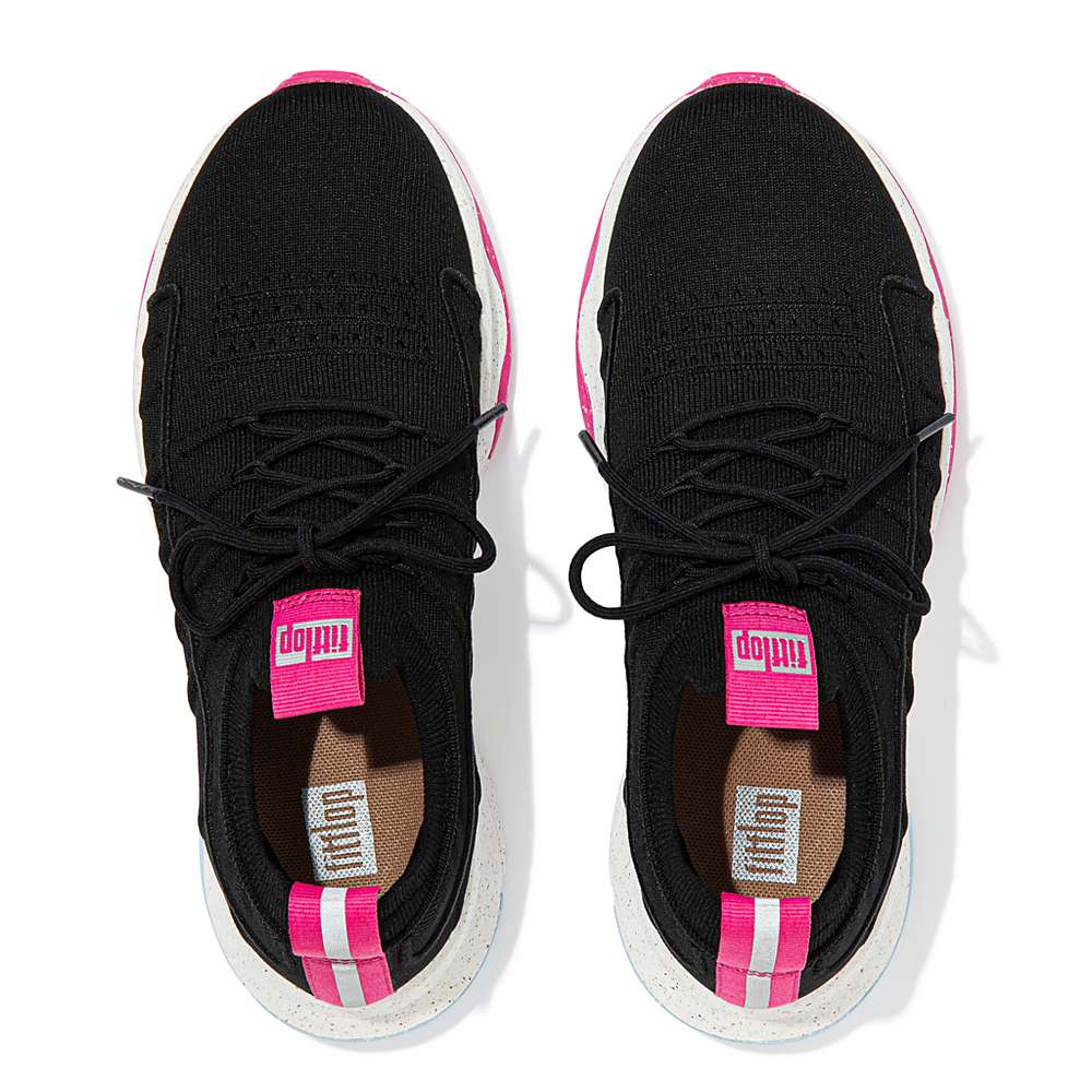 Fitflop VITAMIN FF E01 Knit Sports Naisten Tennarit Mustat | BRE-906425