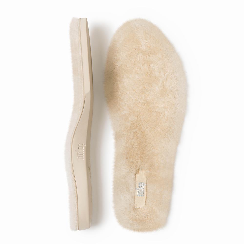 Fitflop WONDERWELLY Luxe Shearling Insoles 1 Pair Naisten Pohjalliset Kerma | EWC-758410