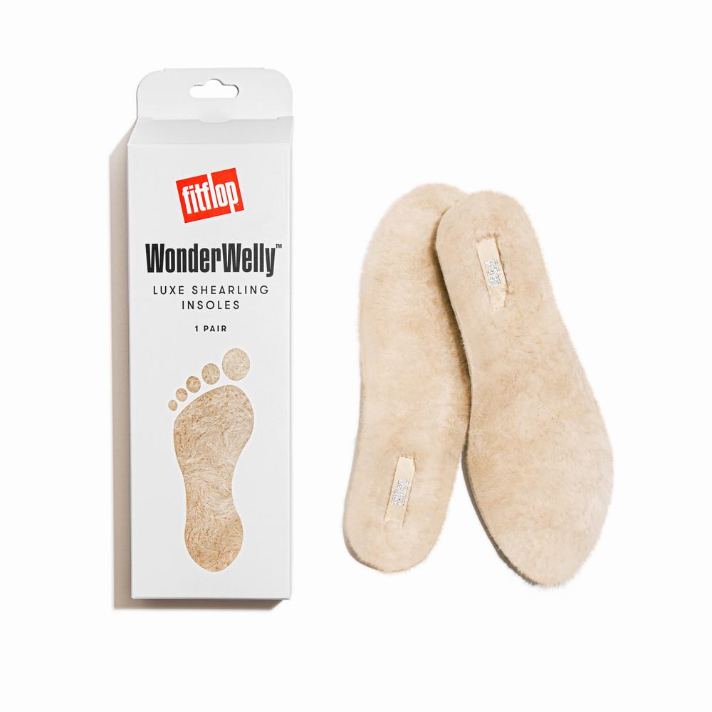 Fitflop WONDERWELLY Luxe Shearling Insoles 1 Pair Naisten Pohjalliset Kerma | EWC-758410